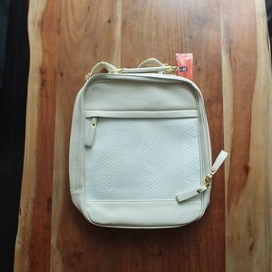 Faux Alligator Leather Backpack